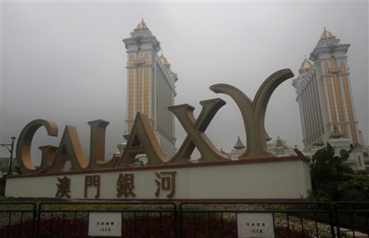 The multibillion-dollar Galaxy Macau casino resort complex opened Sunday.